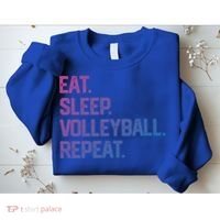 Eat Sleep Volleyball Repeat Team Coach Matching Cool Gift Sweatshirt thumb 2