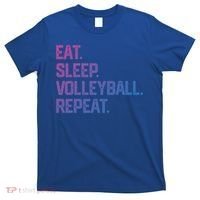 Eat Sleep Volleyball Repeat Team Coach Matching Cool Gift T-Shirt thumb 0