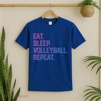 Eat Sleep Volleyball Repeat Team Coach Matching Cool Gift T-Shirt thumb 2