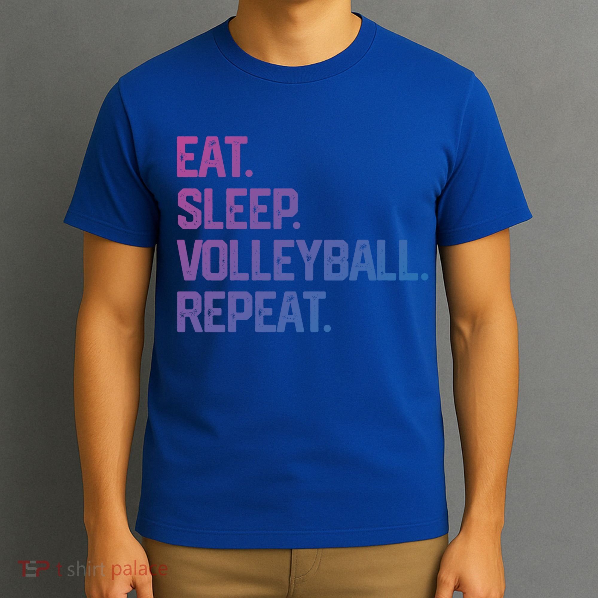 Eat Sleep Volleyball Repeat Team Coach Matching Cool Gift T-Shirt