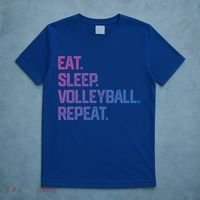 Eat Sleep Volleyball Repeat Team Coach Matching Cool Gift T-Shirt thumb 5