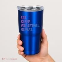 Eat Sleep Volleyball Repeat Team Coach Matching Cool Gift Tumbler thumb 2