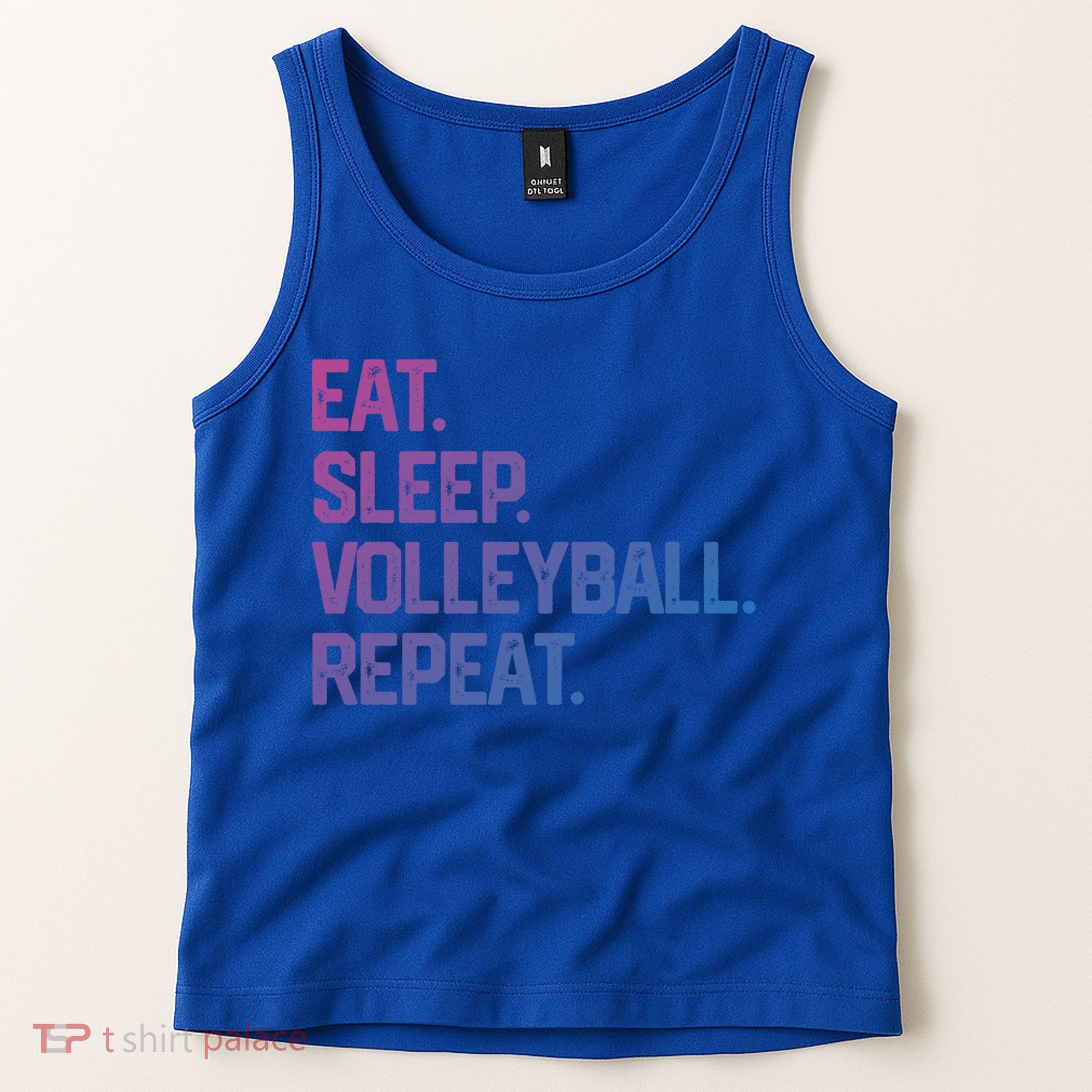Eat Sleep Volleyball Repeat Team Coach Matching Cool Gift Tank Top