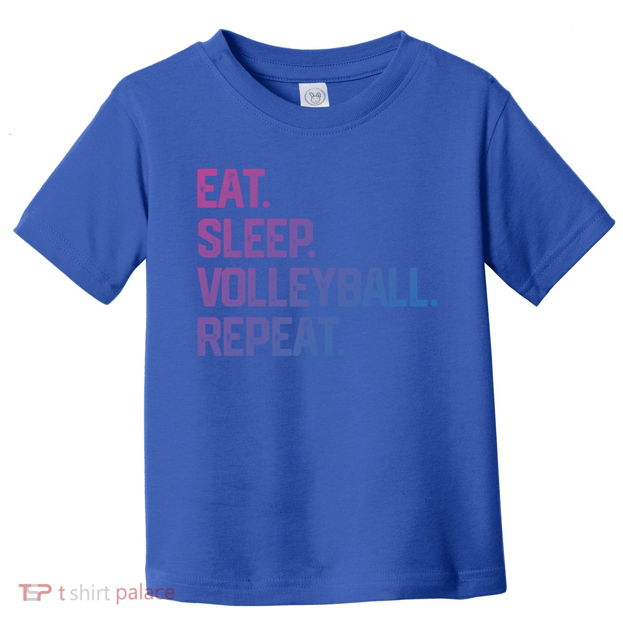 Eat Sleep Volleyball Repeat Team Coach Matching Cool Gift Toddler T-Shirt