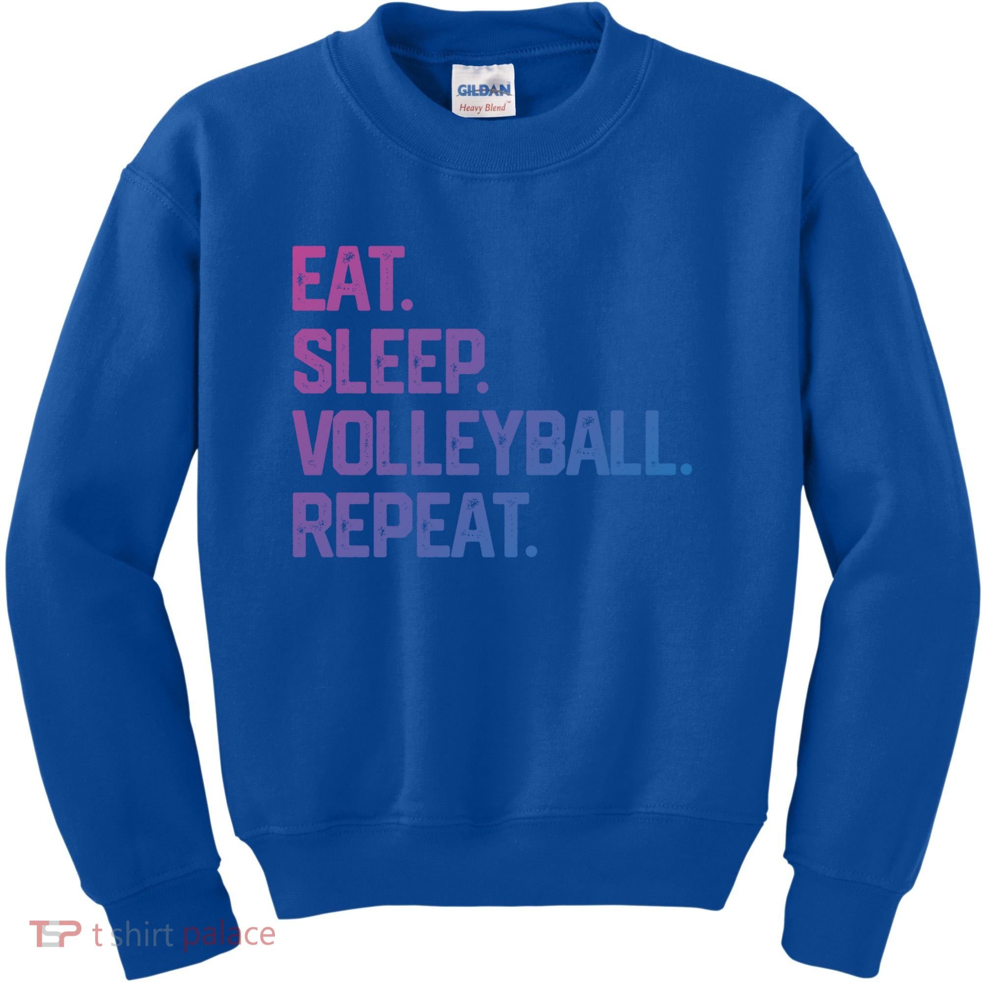 Eat Sleep Volleyball Repeat Team Coach Matching Cool Gift Kids Sweatshirt