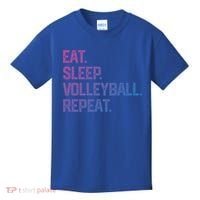 Eat Sleep Volleyball Repeat Team Coach Matching Cool Gift Kids T-Shirt thumb 0