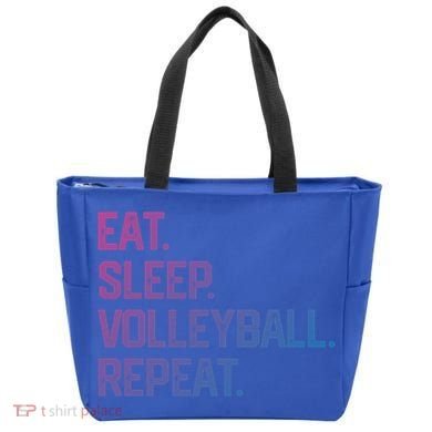 Eat Sleep Volleyball Repeat Team Coach Matching Cool Gift Tote Bag