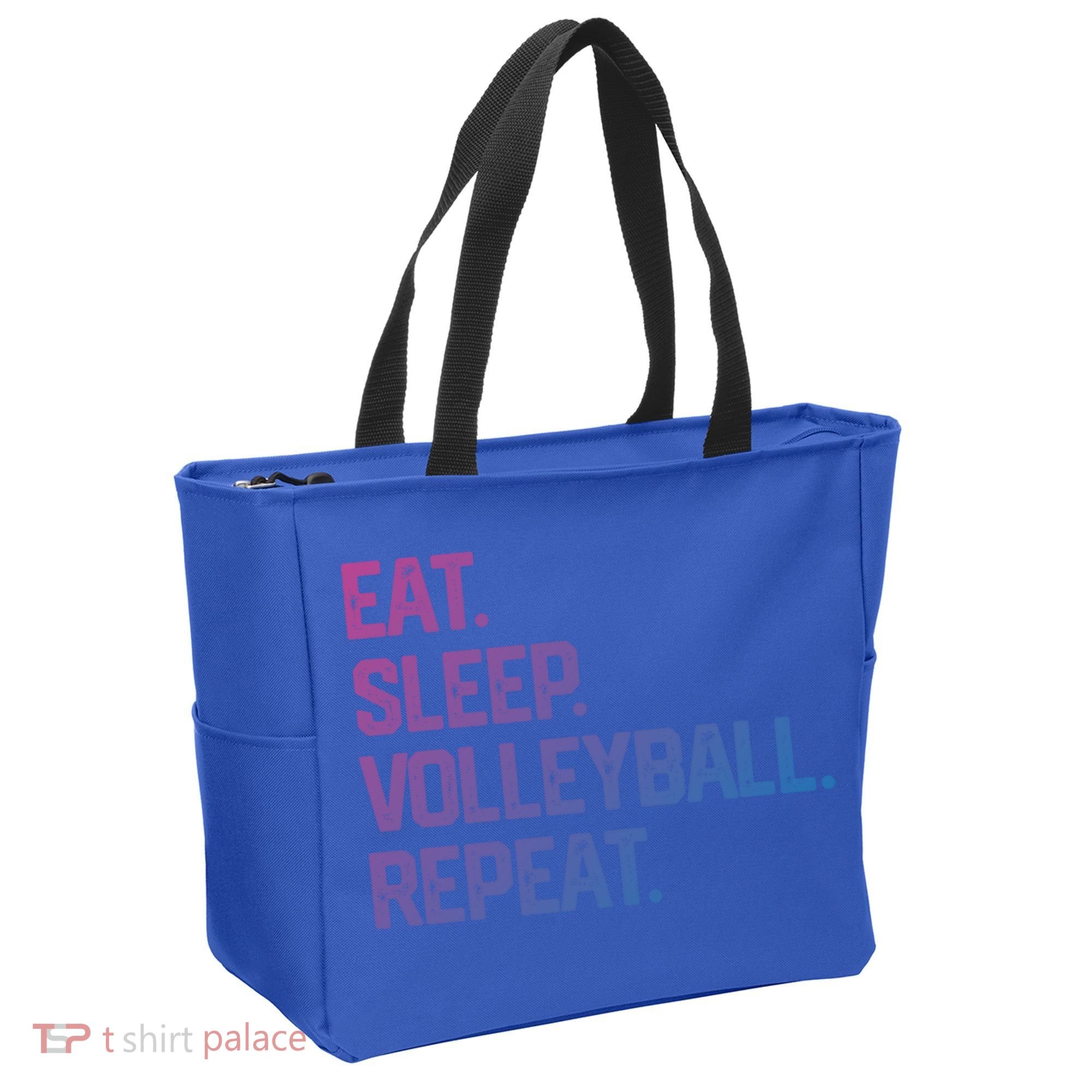 Eat Sleep Volleyball Repeat Team Coach Matching Cool Gift Tote Bag