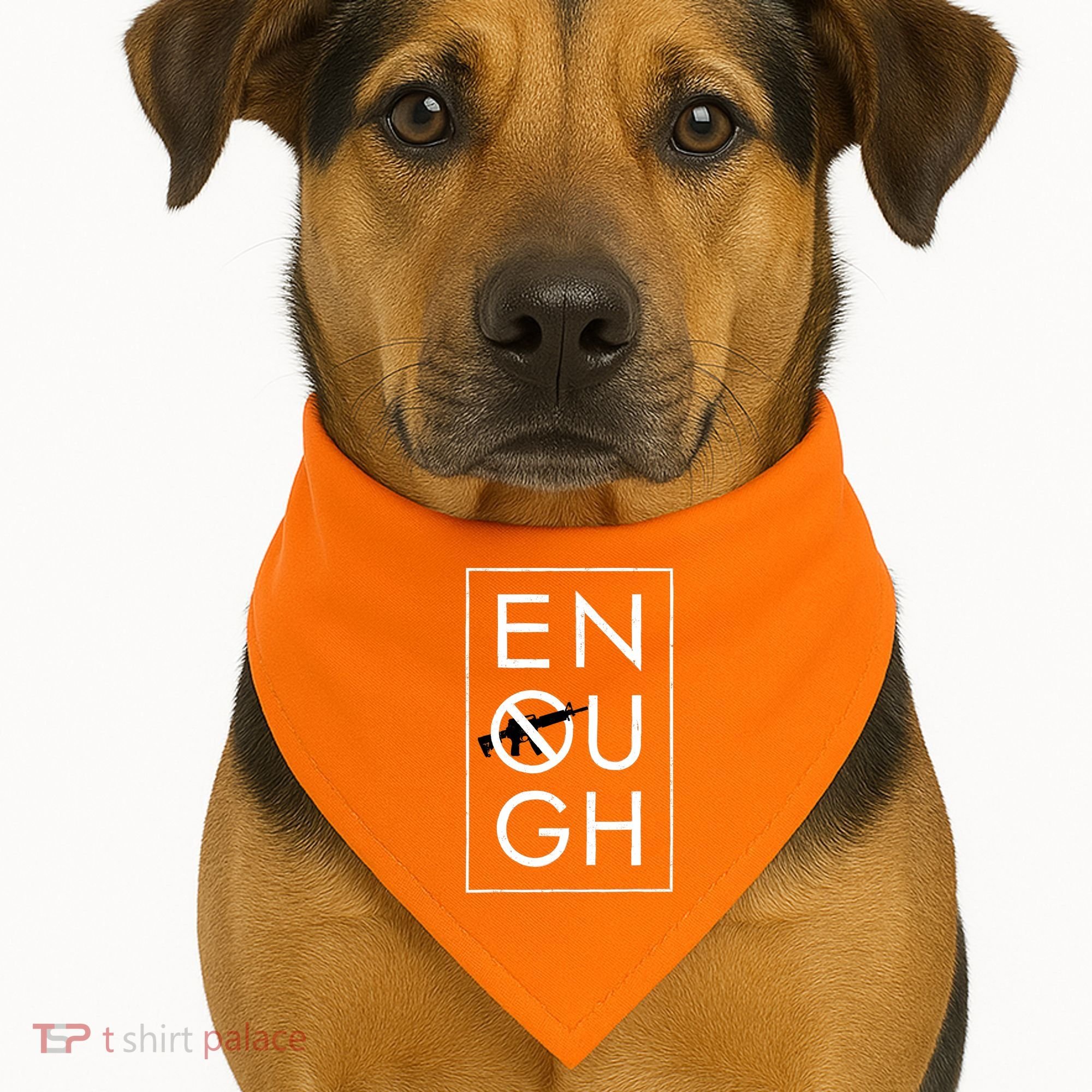 Enough School Walkout Shirt #Enough Ban Assault Weapons USA-Made Doggie Bandana