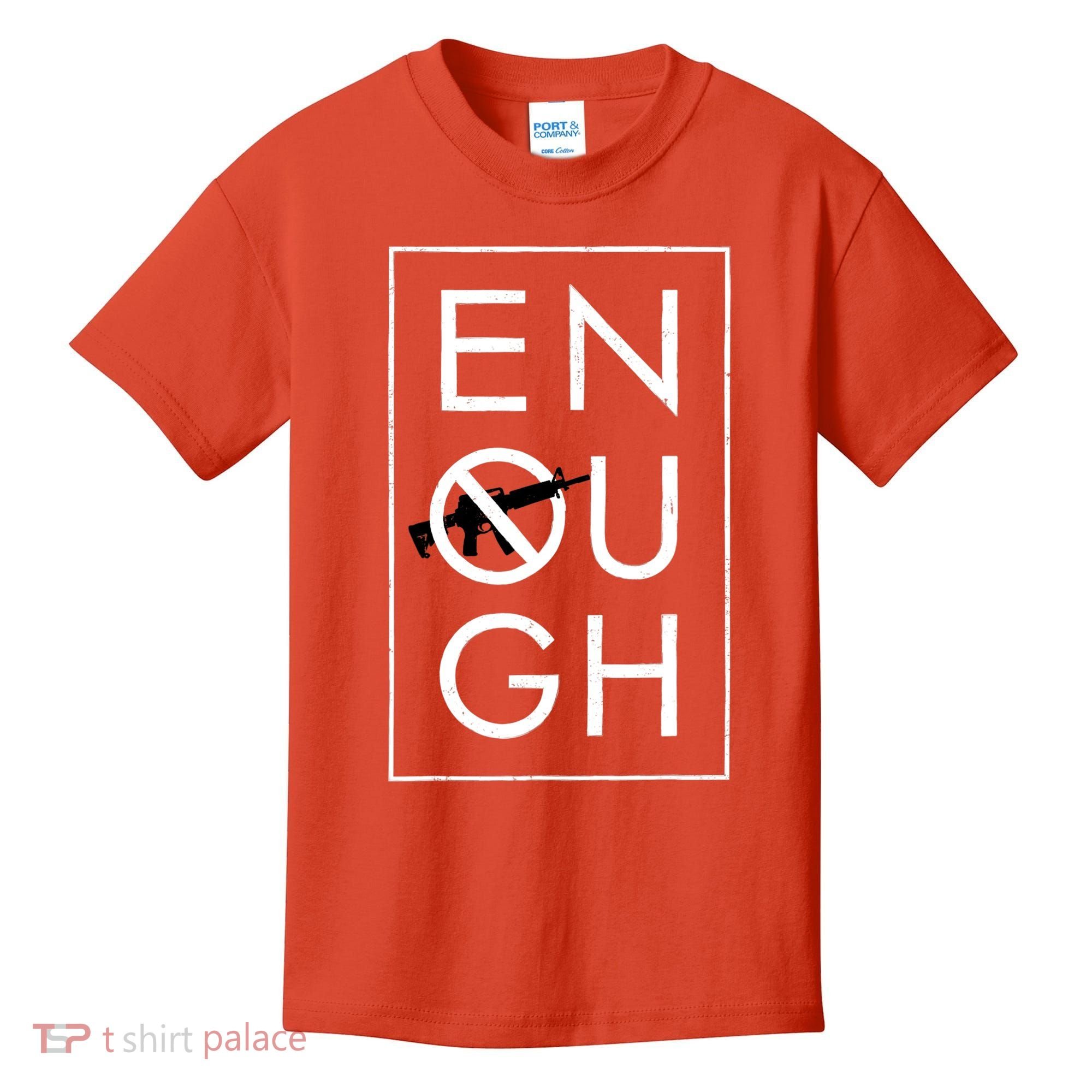Enough School Walkout Shirt #Enough Ban Assault Weapons Kids T-Shirt
