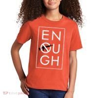 Enough School Walkout Shirt #Enough Ban Assault Weapons Kids T-Shirt thumb 2