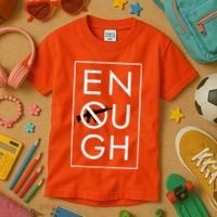 Enough School Walkout Shirt #Enough Ban Assault Weapons Kids T-Shirt thumb 3