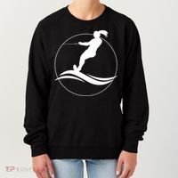Eat Sleep Water Ski Waterski Waterskiing Skiing Waves Boat Great Gift Women's Sweatshirt thumb 0