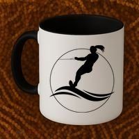 Eat Sleep Water Ski Waterski Waterskiing Skiing Waves Boat Great Gift Coffee Mug thumb 2