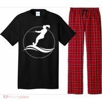 Eat Sleep Water Ski Waterski Waterskiing Skiing Waves Boat Great Gift Pajama Set thumb 0
