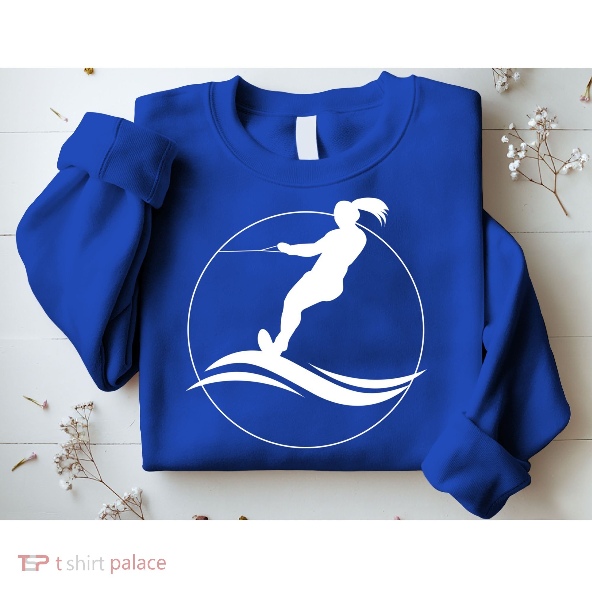 Eat Sleep Water Ski Waterski Waterskiing Skiing Waves Boat Great Gift Sweatshirt