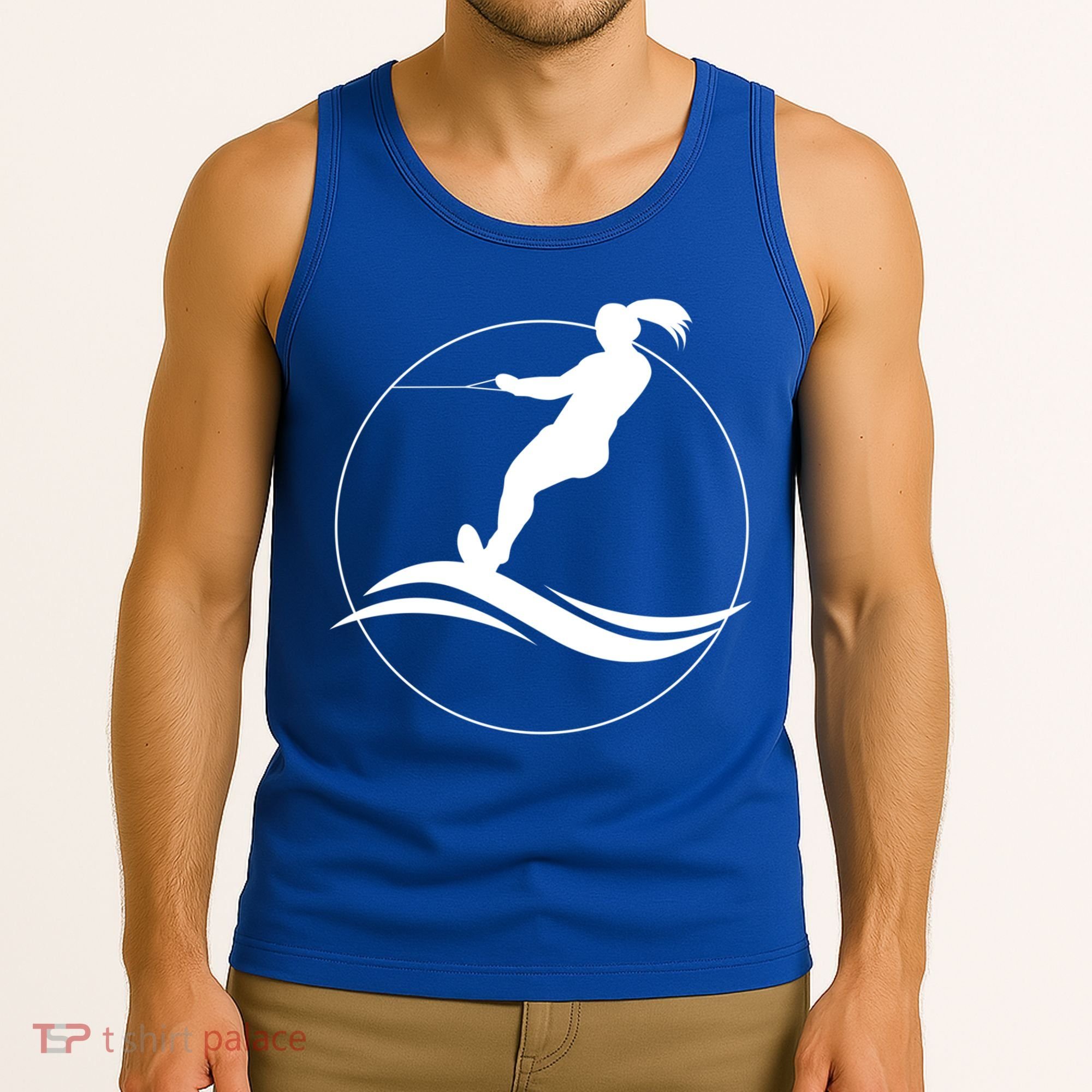 Eat Sleep Water Ski Waterski Waterskiing Skiing Waves Boat Great Gift Tank Top