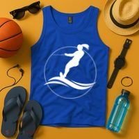 Eat Sleep Water Ski Waterski Waterskiing Skiing Waves Boat Great Gift Tank Top thumb 4