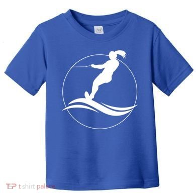 Eat Sleep Water Ski Waterski Waterskiing Skiing Waves Boat Great Gift Toddler T-Shirt