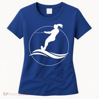 Eat Sleep Water Ski Waterski Waterskiing Skiing Waves Boat Great Gift Women's T-Shirt