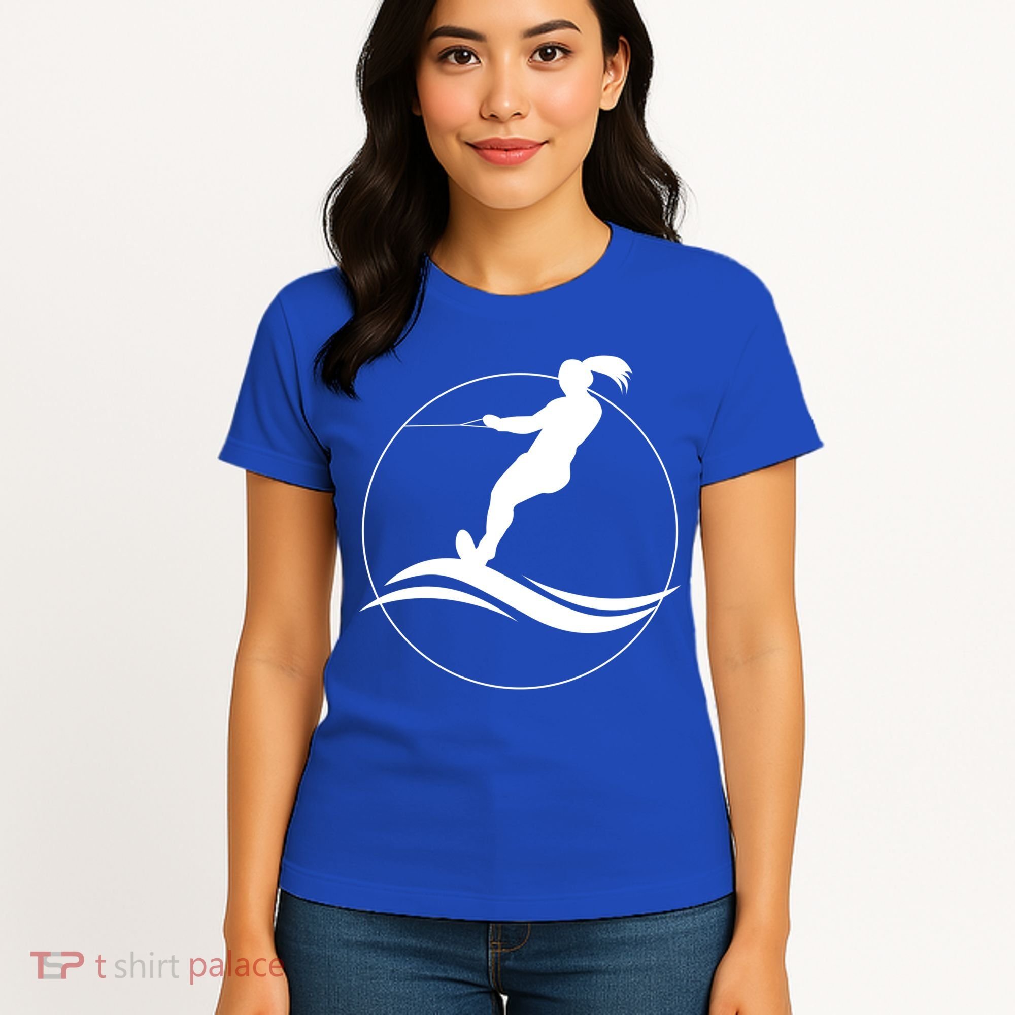 Eat Sleep Water Ski Waterski Waterskiing Skiing Waves Boat Great Gift Women's T-Shirt