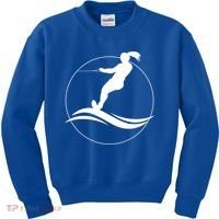 Eat Sleep Water Ski Waterski Waterskiing Skiing Waves Boat Great Gift Kids Sweatshirt thumb 0