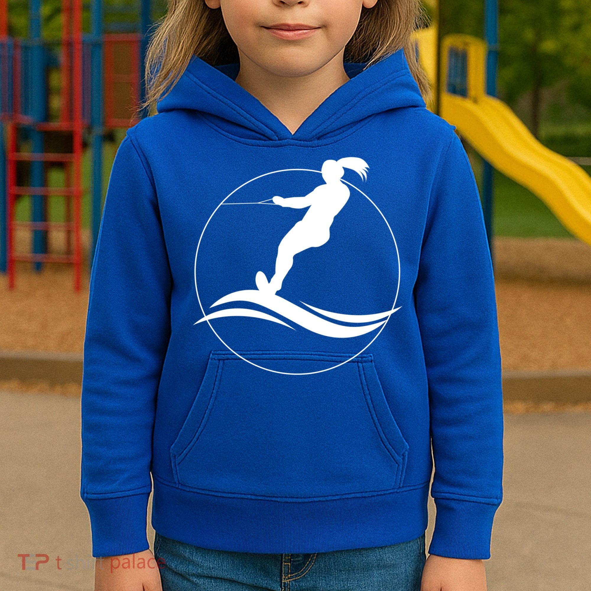 Eat Sleep Water Ski Waterski Waterskiing Skiing Waves Boat Great Gift Kids Hoodie