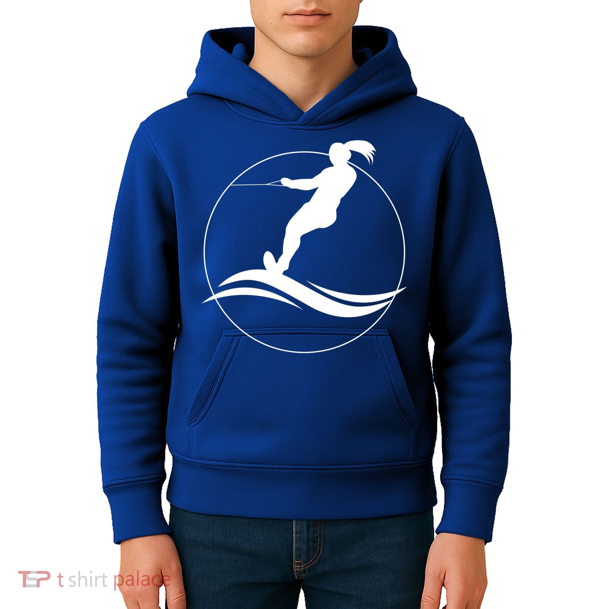 Eat Sleep Water Ski Waterski Waterskiing Skiing Waves Boat Great Gift Kids Hoodie