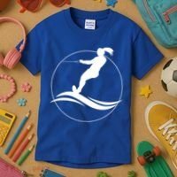 Eat Sleep Water Ski Waterski Waterskiing Skiing Waves Boat Great Gift Kids T-Shirt thumb 3