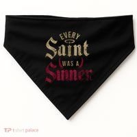 Every Saint Was A Sinner USA-Made Doggie Bandana thumb 0