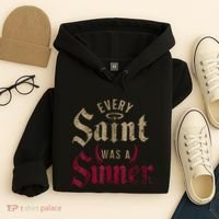 Every Saint Was A Sinner Hoodie thumb 4