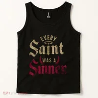 Every Saint Was A Sinner Tank Top thumb 2