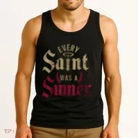 Every Saint Was A Sinner Tank Top thumb 3