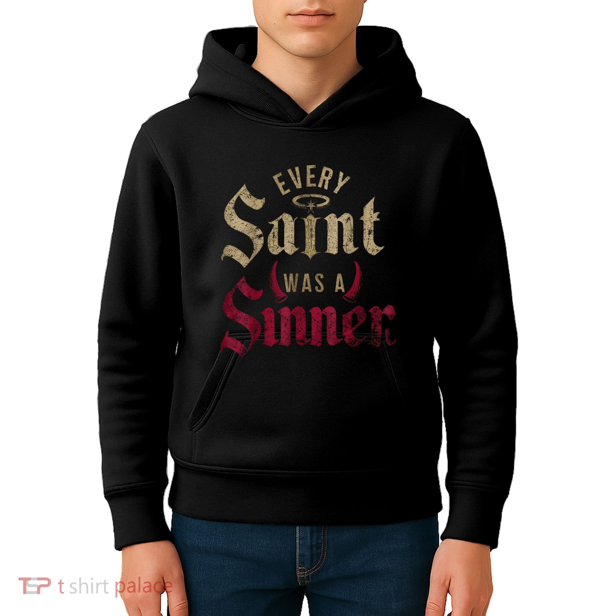 Every Saint Was A Sinner Kids Hoodie
