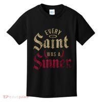 Every Saint Was A Sinner Kids T-Shirt thumb 0