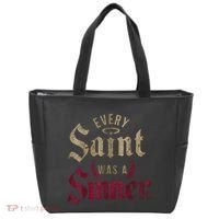 Every Saint Was A Sinner Tote Bag thumb 0