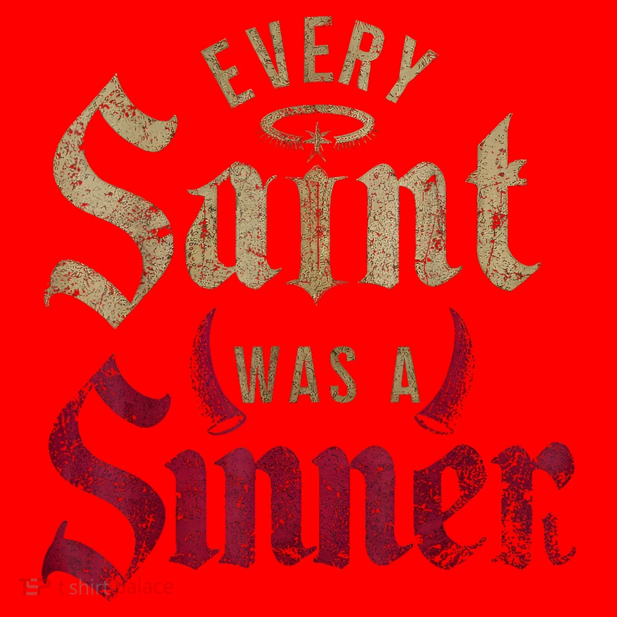 Every Saint Was A Sinner Santa Hat