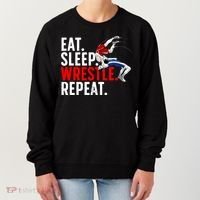Eat Sleep Wrestle Repeat Women's Sweatshirt thumb 0