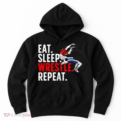 Eat Sleep Wrestle Repeat Hoodie