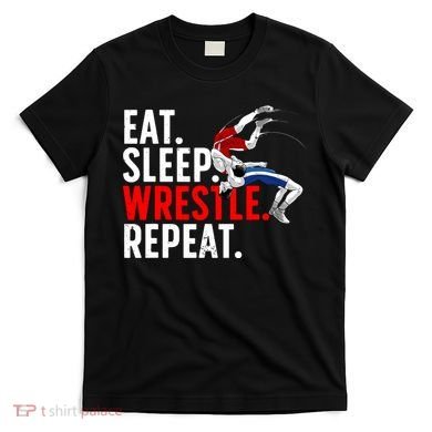 Eat Sleep Wrestle Repeat T-Shirt
