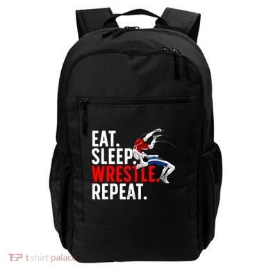 Eat Sleep Wrestle Repeat Backpack
