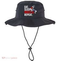 Eat Sleep Wrestle Repeat Bucket Hat thumb 0