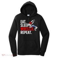 Eat Sleep Wrestle Repeat Women's Hoodie thumb 0