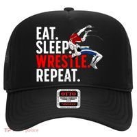 Eat Sleep Wrestle Repeat Hat thumb 0