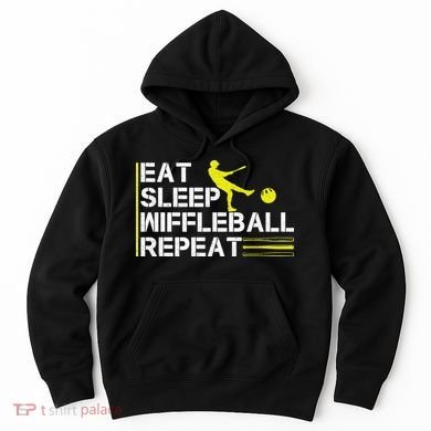 Eat Sleep Wiffleball Repeat Hoodie
