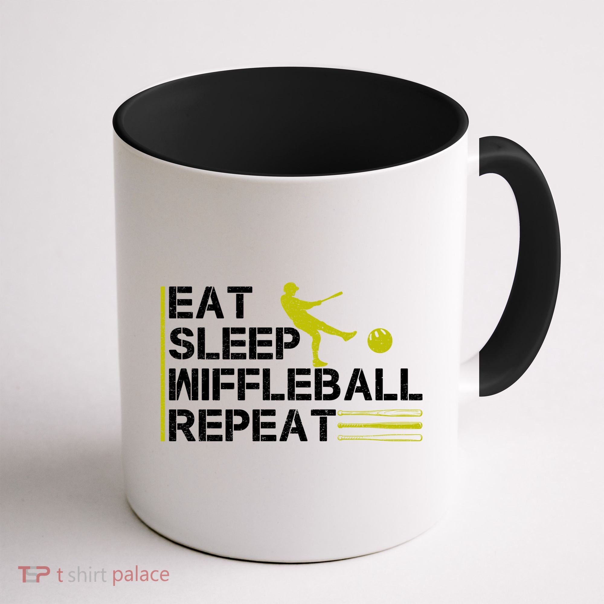 Eat Sleep Wiffleball Repeat Coffee Mug