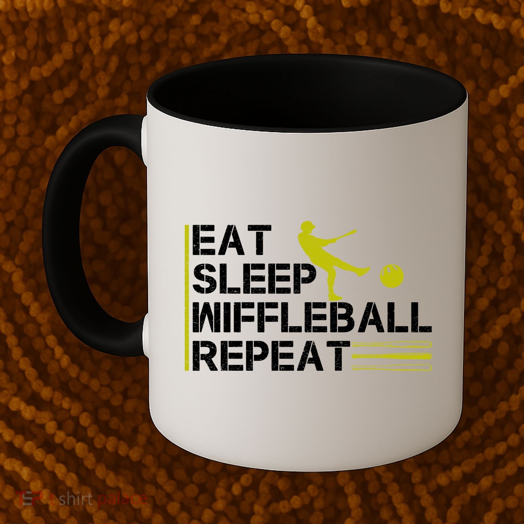 Eat Sleep Wiffleball Repeat Coffee Mug