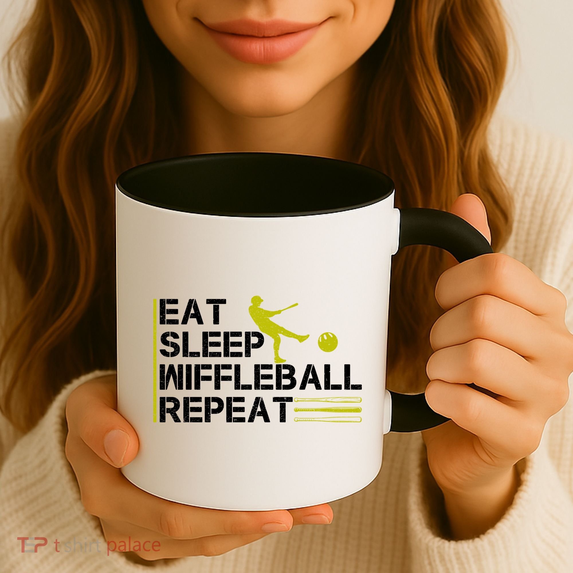 Eat Sleep Wiffleball Repeat Coffee Mug