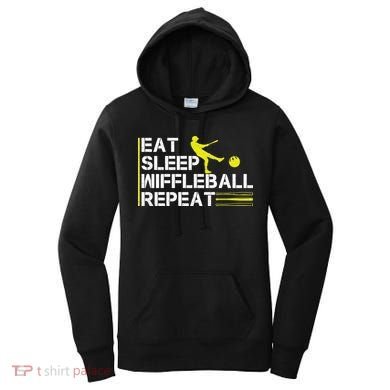 Eat Sleep Wiffleball Repeat Women's Hoodie