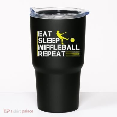 Eat Sleep Wiffleball Repeat Tumbler